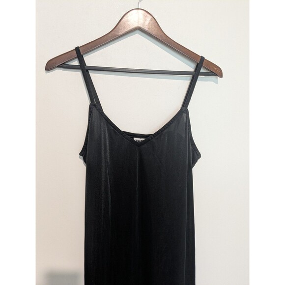 Johnny Was Slip Dress Women M Black Maxi Sleeveless Tank Cocktail Long USA - Picture 2 of 8
